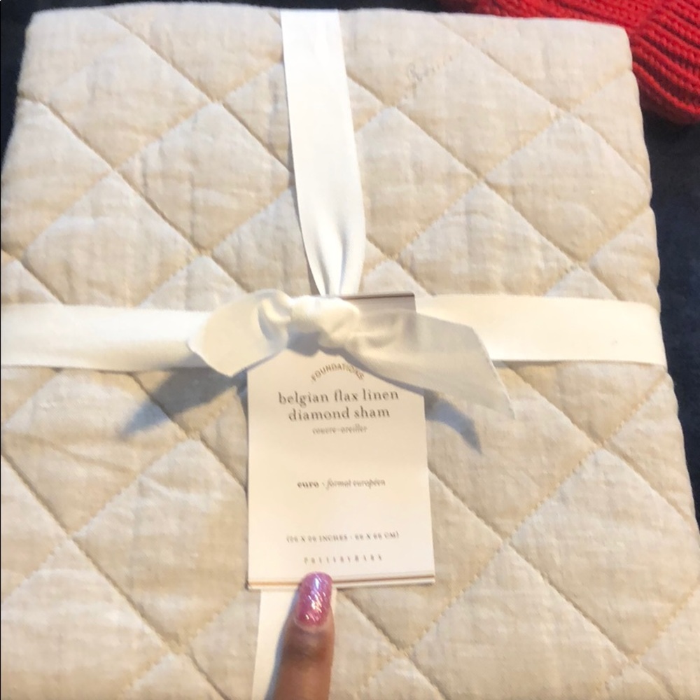 Belgium’s flax linen diamond sham